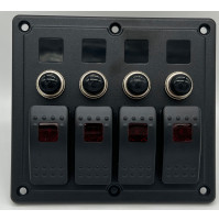 Rocker Switch with 4 Panels - PN-1802 - ASM